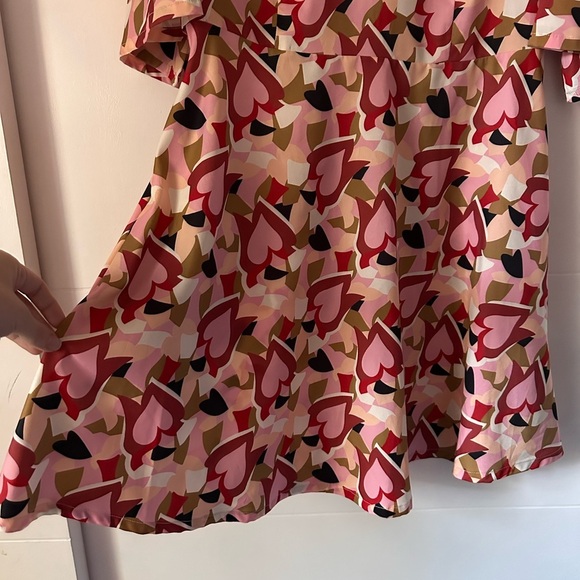 MELLODAY Floral A-Line Minidress in Red Pink size M - Picture 11 of 12